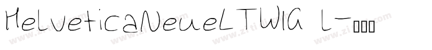 HelveticaNeueLTW1G l字体转换